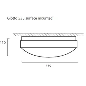 GIOTTO LED 335 PINNAVALGUSTI 4000K MW