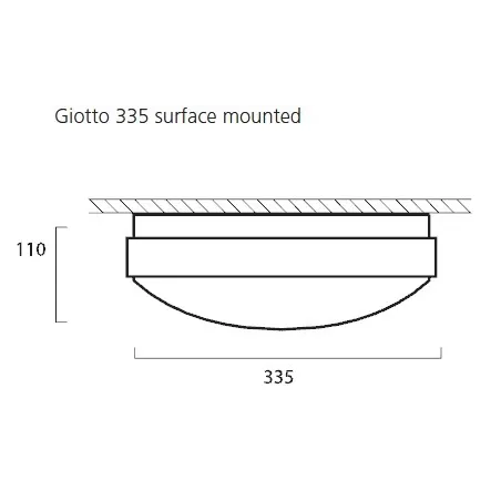 GIOTTO LED 335 SURFACE 4000K MW