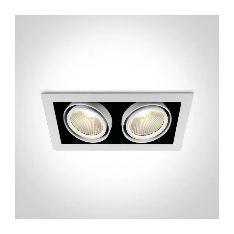 YKSI valo | 51230/W/W VALKOINEN COB LED 2x30W WW 38astetta 230V