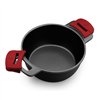 Casserole with glass lid BRA A410324 Black 4 L