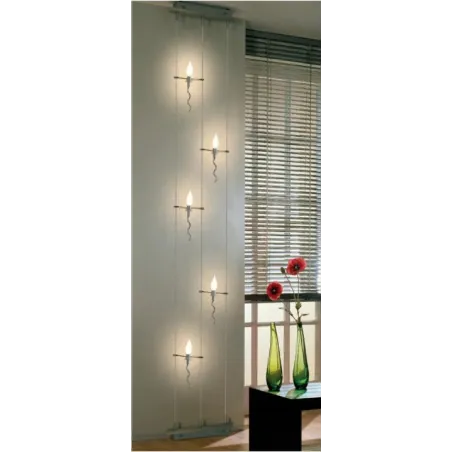97100 Pisa Trio Lichtvorhang 5x20W G4 Alu