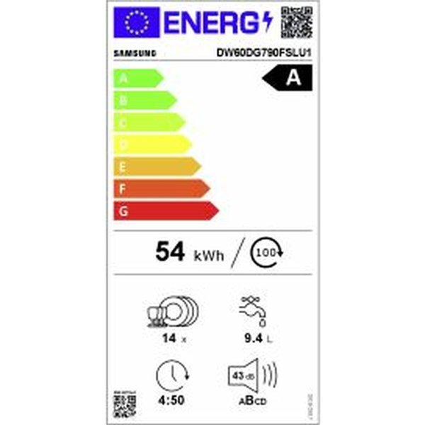 Dishwasher Samsung DW60DG790FSLU1 Steel 60 cm