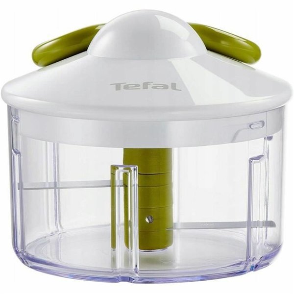 Manual mini chopper with pull cord Tefal K1330404 White Stainless steel Plastic