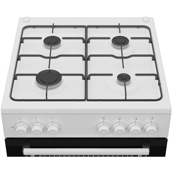 Gas Cooker BEKO FBE62120WD White Black