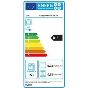 Pyrolytic Oven AEG GU5PB43FSM 72 L