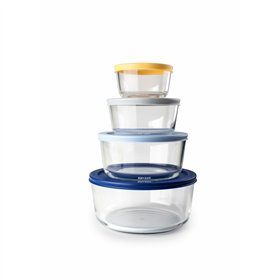 Set of 4 lunch boxes Ibili 689200 Transparent Plastic