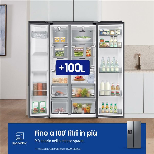 Combined Refrigerator Samsung FRIGORÍFICOAMERICANOBESPOKEAI1 Silver