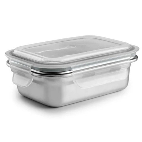Lunch box Ibili 669304 Silver Stainless steel Rectangular 400 ml