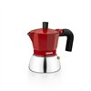 Italian Coffee Pot BRA INOX RED 3T Red
