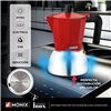 Italian Coffee Pot BRA INOX RED 3T Red