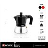 Italian Coffee Pot BRA INOX BLACK 3T Black