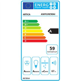 Conventional Hood Artica ASKYLINE90AI Steel