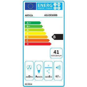 Conventional Hood Artica ASLIDE60BB White