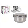 Round Lunch Box with Lid Quttin Stainless steel (Ø 17 cm)