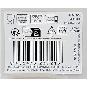 Serving Platter La Mediterránea Barroc Rectangular 25 x 15 x 2 cm