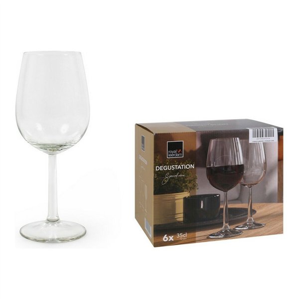 Wine glass set Royal Leerdam Degustation 350 ml 6 Pieces (6 Units)