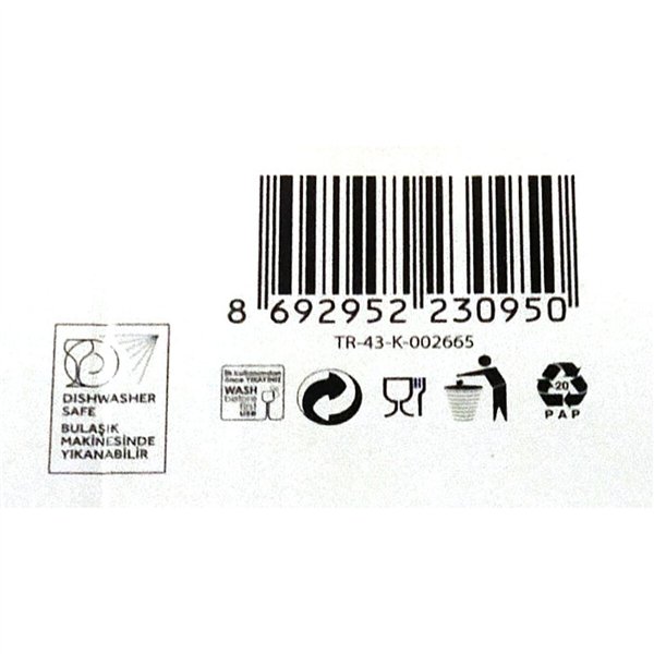 Set of glasses LAV Terra Crystal Transparent 360 cc (6 pcs)