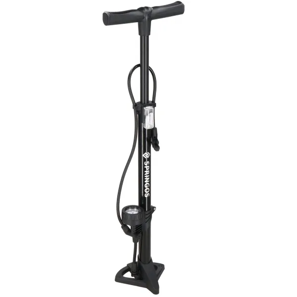 Floor bicycle pump Springos BA0045 with pressure gauge 11 bar