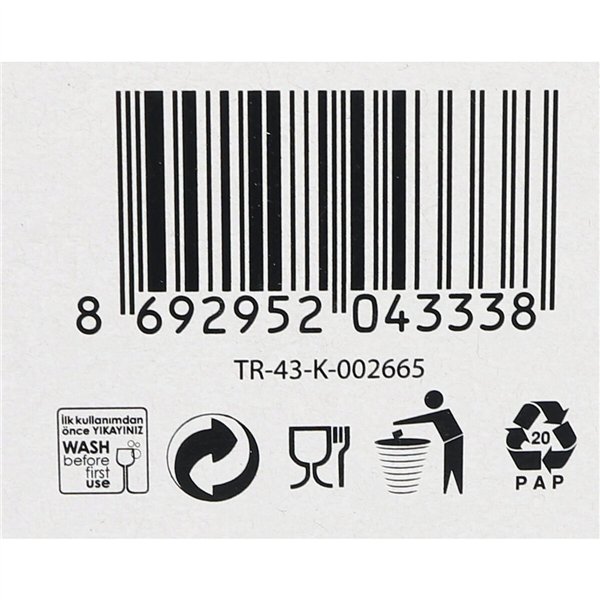 Beer Glass LAV Belek Crystal Transparent 6 Units (375 cc)