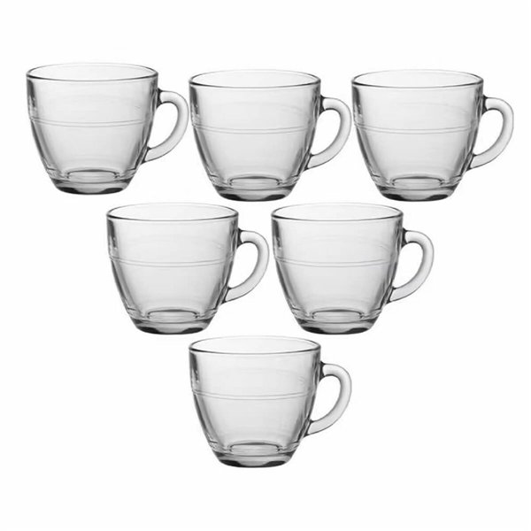 Piece Coffee Cup Set Duralex Gigogne 220 ml 22 cl 6 Pieces (6 Units)