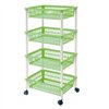 Vegetable trolley Tontarelli Mito 4 Green 40 x 29 x 62 cm