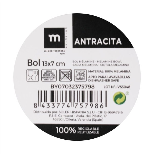 Snack Bowl La Mediterránea Multicolour 24 Units