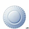 Flat Plate Duralex Picardie Blue Ø 23 cm (48 Units)