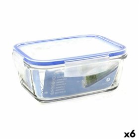 Hermetic Lunch Box Borgonovo Superblock Rectangular 17,5 x 13 x 7,5 cm (6 Units)