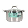 Pot with Glass Lid Quttin Caesar Steel ø 30 x 17,5 cm (2 Units)