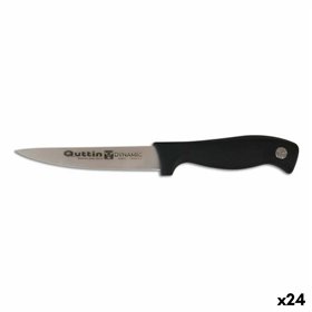 Kitchen Knife Quttin Dynamic Black Silver 11 cm (24 Units)