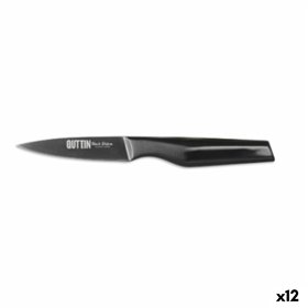 Peeler Knife Quttin Black Edition 10,5 cm 1,8 mm (12 Units)