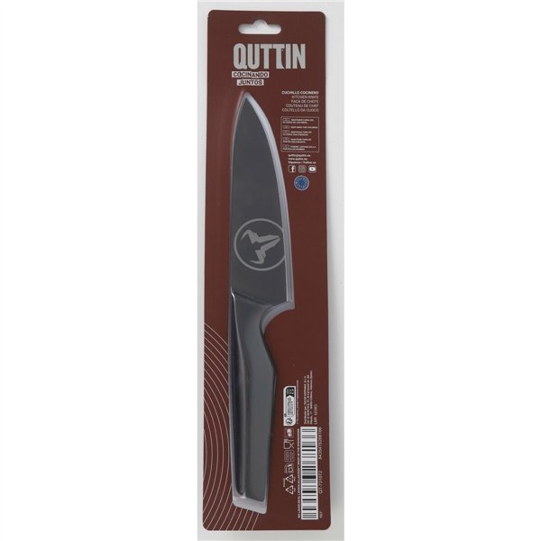 Chef's knife Quttin Black Edition 16 cm (8 Units)