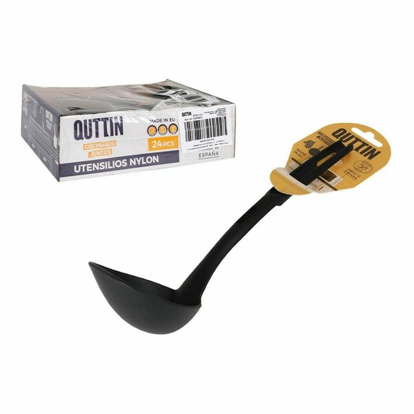 Ladle Quttin Quttin Black 30 x 8,5 cm (24 Units)
