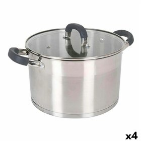Casserole Quttin 4,7 L Ø 26 x 9 cm Steel (4 Units)