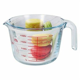 Measuring Jug Quttin 1 L Glass (6 Units)