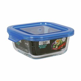Lunch box Quttin Blue 12 x 12 x 5,3 cm (12 Units)
