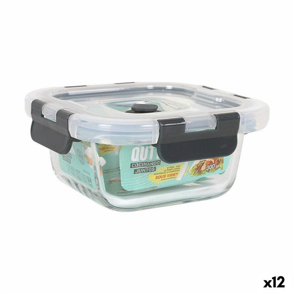 Lunch box Quttin 300 ml 12,5 x 12 x 5,8 cm (12 Units)