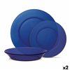Dinnerware Set Duralex Lys Glass Dark blue 12 Pieces (2 Units)