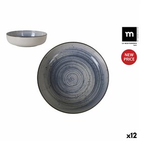 Deep Plate La Mediterránea Swirl Ø 18 cm (12 Units)