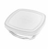 Square Lunch Box with Lid Duralex FreshBox Transparent 300 ml 11 x 11 x 4,5 cm (12 Units)