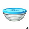 Round Lunch Box with Lid Duralex FreshBox Blue 970 ml ø 17 x 7 cm (8 Units)