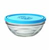 Round Lunch Box with Lid Duralex FreshBox Blue 970 ml ø 17 x 7 cm (8 Units)