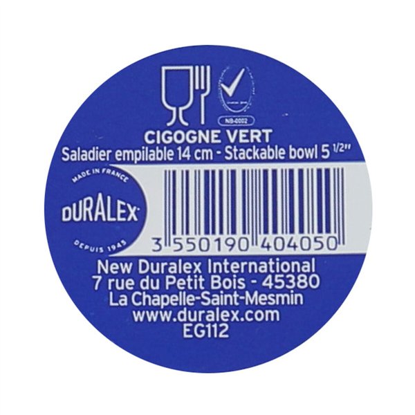 Bowl Duralex Lys Green 500 ml (48 Units)
