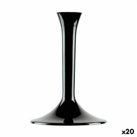 Glass Stand Goldplast Black Set 20 Pieces (20 Units)