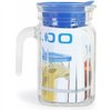 Jar with Lid and Dosage Dispenser Borgonovo Igloo Squared Blue 600 ml (6 Units)