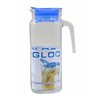 Jug Borgonovo Igloo Transparent Glass Blue 1,2 L (6 Units)