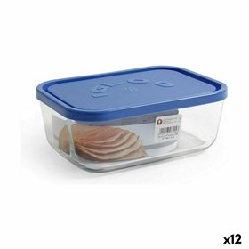 Lunch box Borgonovo Igloo Blue Rectangular 1,3 L (12 Units)
