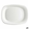 Flat Plate Bormioli Parma Rectangular (12 Units) (24 x 34 cm)