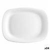 Flat Plate Bormioli Parma Rectangular (24 Units) (18 x 21 cm)