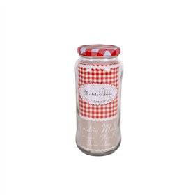 Jar Mediterraneo Transparent Glass 580 ml (12 Units)